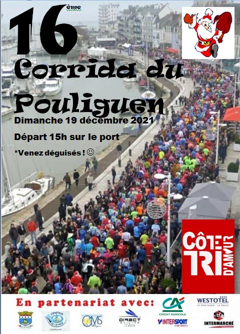 Affiche 16 me corrida du Pouliguen